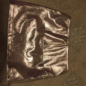 For love and lemons Gold mini skirt